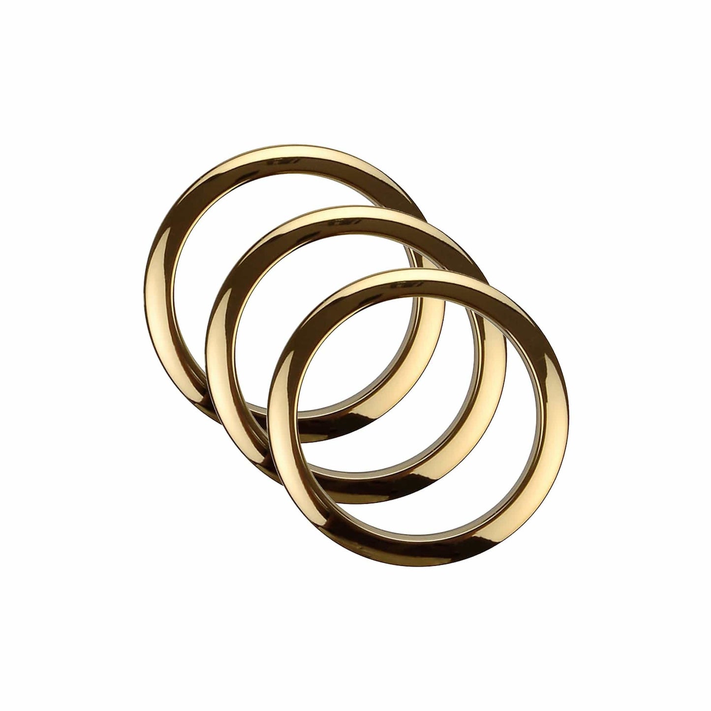 Bass Drum O's 4" Bass Drum Head Reinforcement Ring Brass (3 Pack Bundle) Drums and Percussion / Parts and Accessories / Drum Parts