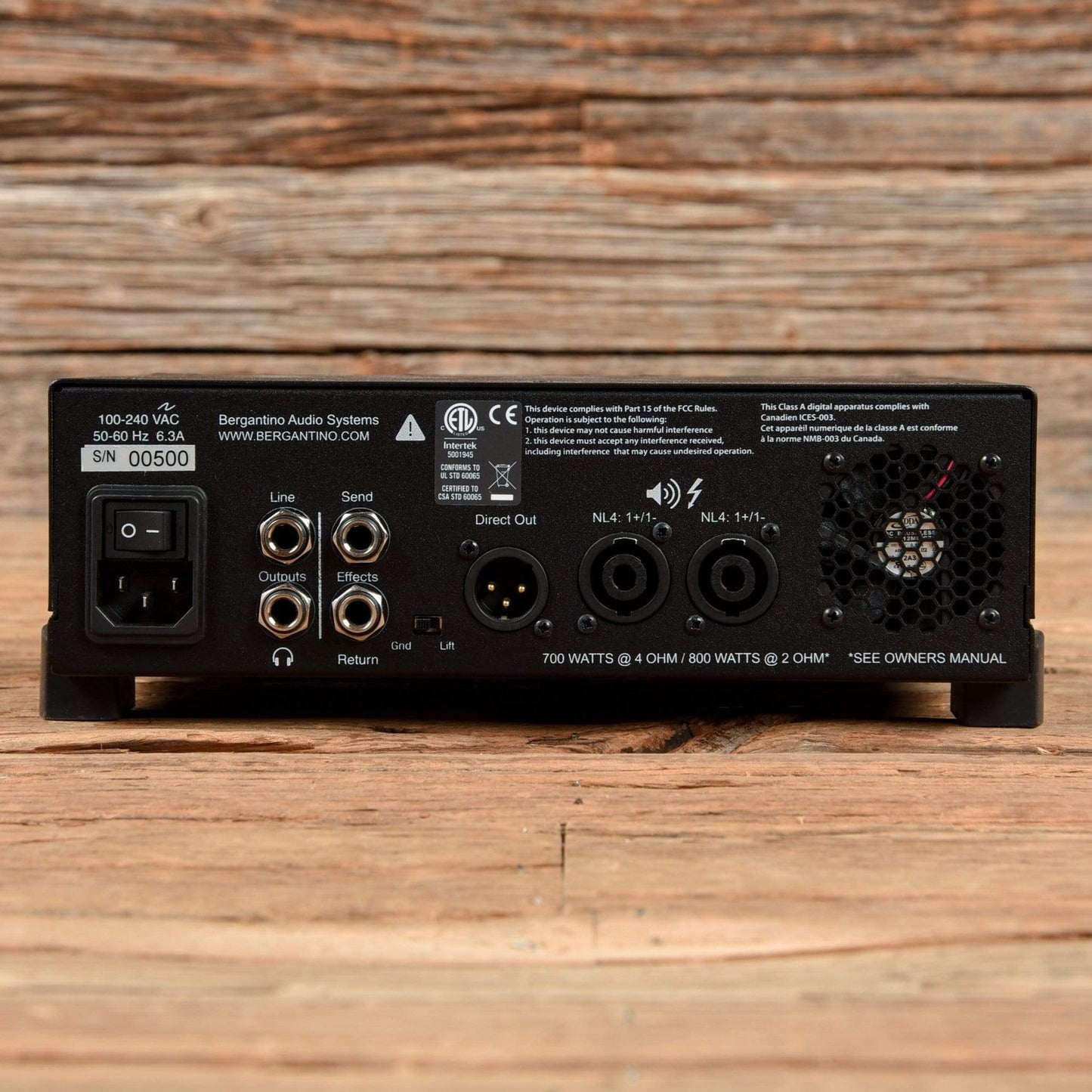 Bergantino Forte 800-Watt Bass Head Amps / Bass Heads