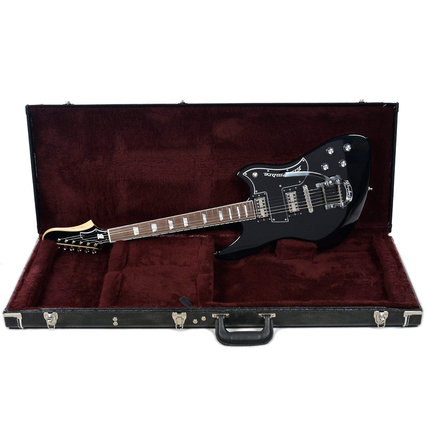 Bilt El Hombre Black w/Lollartrons, Bigsby, & Block Inlays Electric Guitars / Solid Body