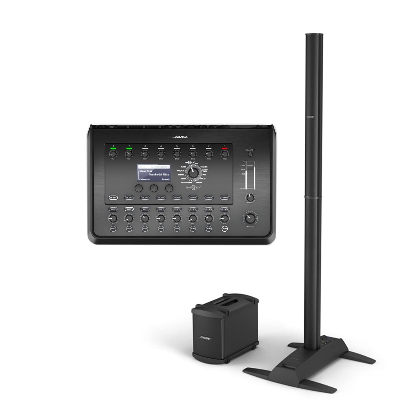 Bose L1 Model 1S B1 Bass Package PA System and T8S ToneMatch Mixer Bundle Pro Audio / Portable PA Systems