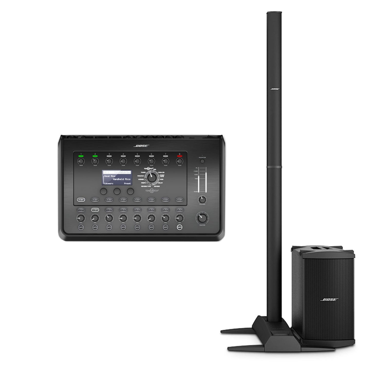 Bose L1 Model II B2 Bass Package PA System and T8S ToneMatch Mixer Bundle Pro Audio / Portable PA Systems