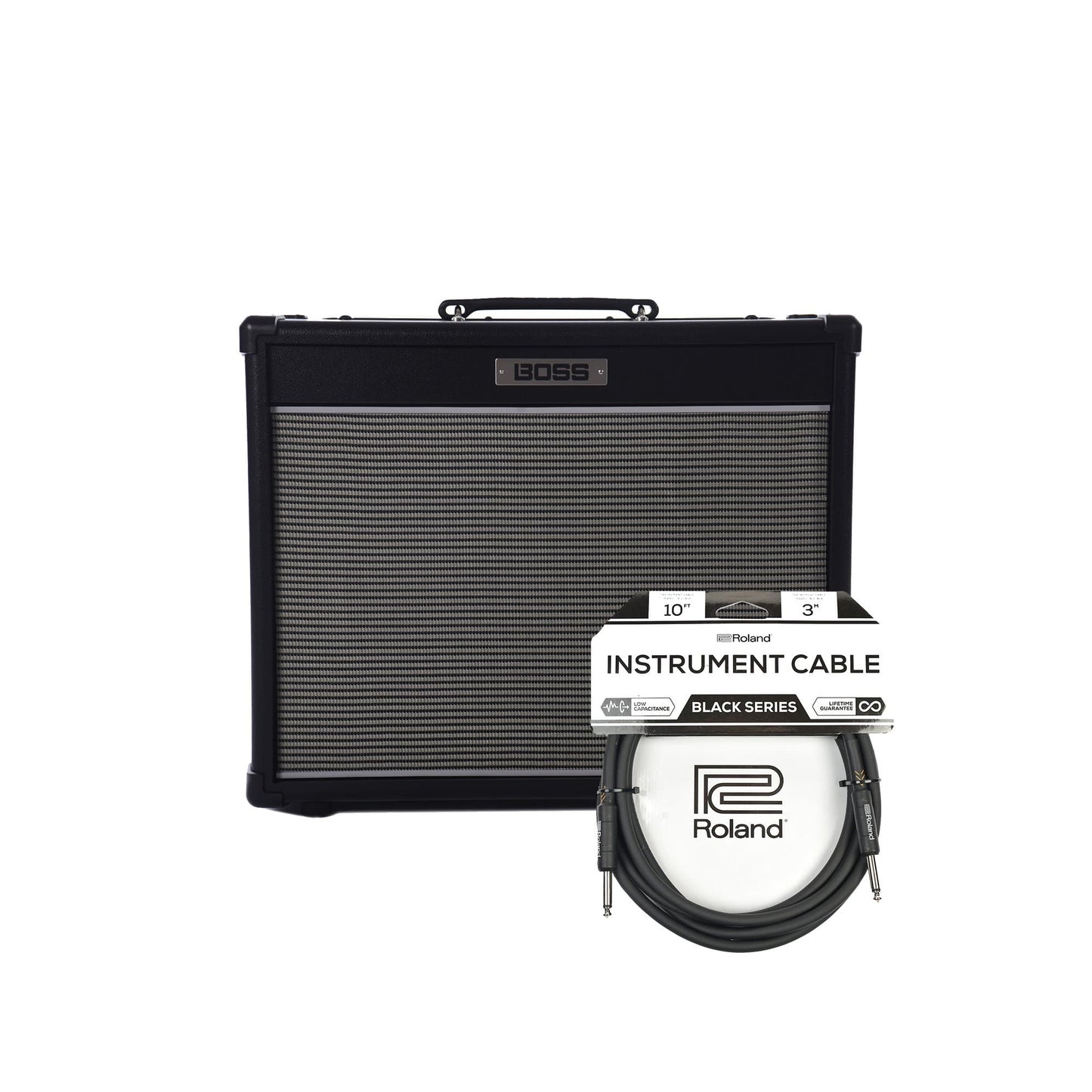 Boss Nextone Stage 40-watt 1x12" Combo Amp Cable Bundle Amps / Guitar Combos