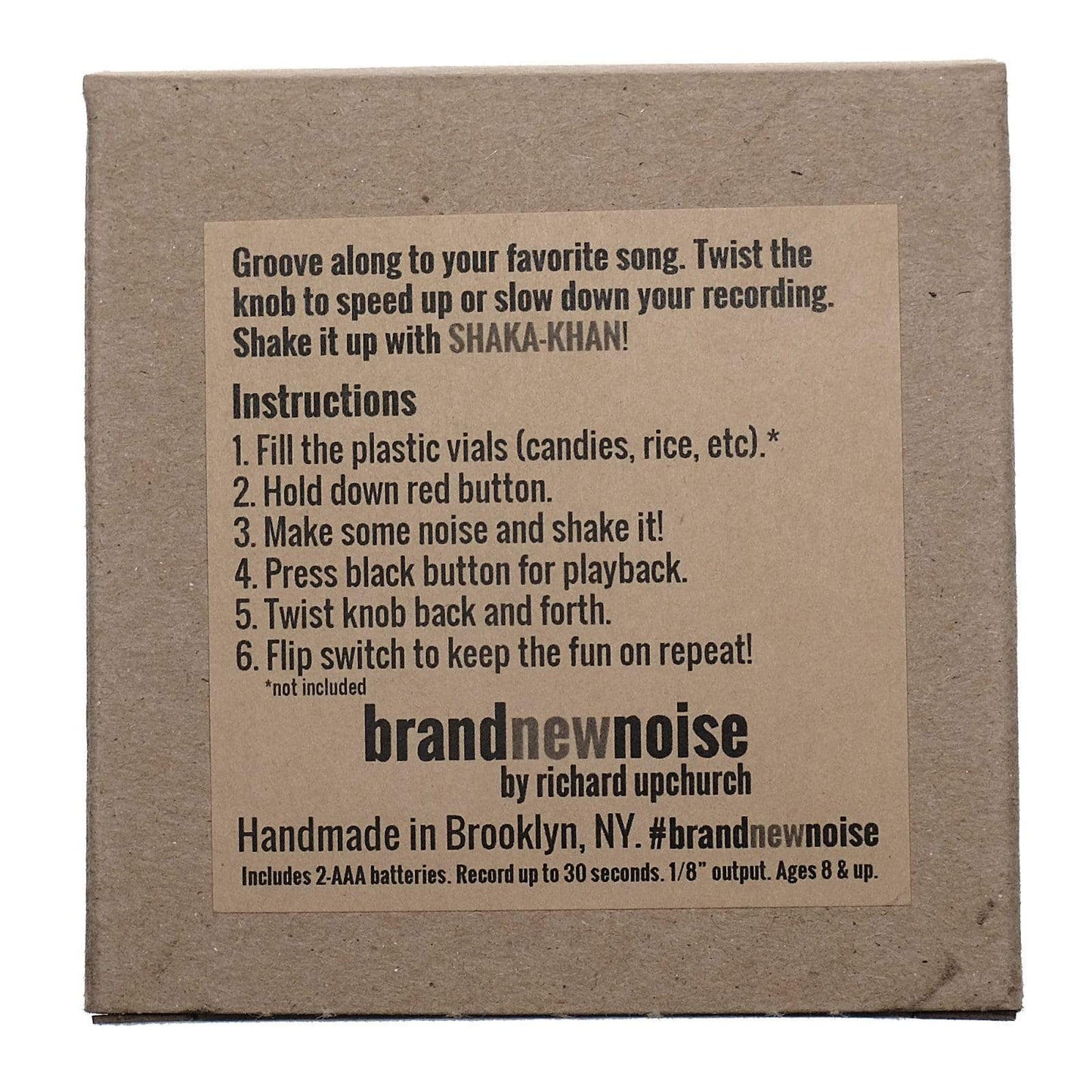 BrandNewNoise Shaka-Khan Percussion Recorder with Loop Switch Effects and Pedals / Loop Pedals and Samplers