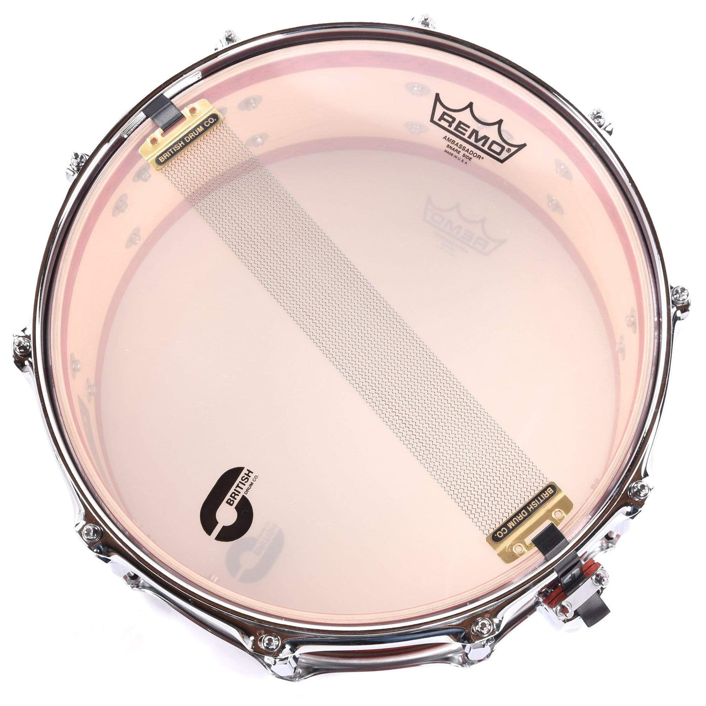 British Drum Co. 6.5x14 Legend Series Snare Drum Buckingham Scarlet Drums and Percussion / Acoustic Drums / Snare