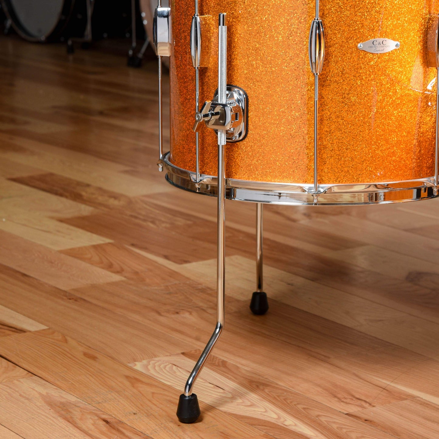 C&C Player Date 2 13/16/22 3pc. Drum Kit Gold Sparkle Drums and Percussion / Acoustic Drums / Full Acoustic Kits