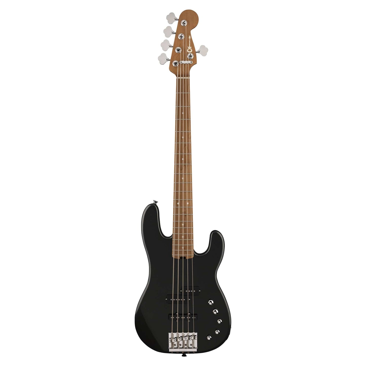 Charvel Pro-Mod Bass San Dimas PJ V Carmelized Maple Metallic Black Bass Guitars / 5-String or More