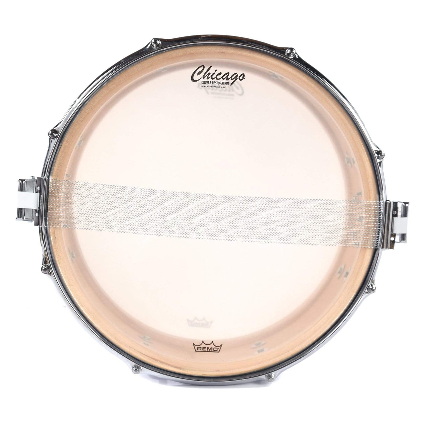 Chicago Drum & Restoration 6.5x14 LTD Chicago King Maple Snare Drum Blue White Marine Pearl Drums and Percussion / Acoustic Drums / Snare