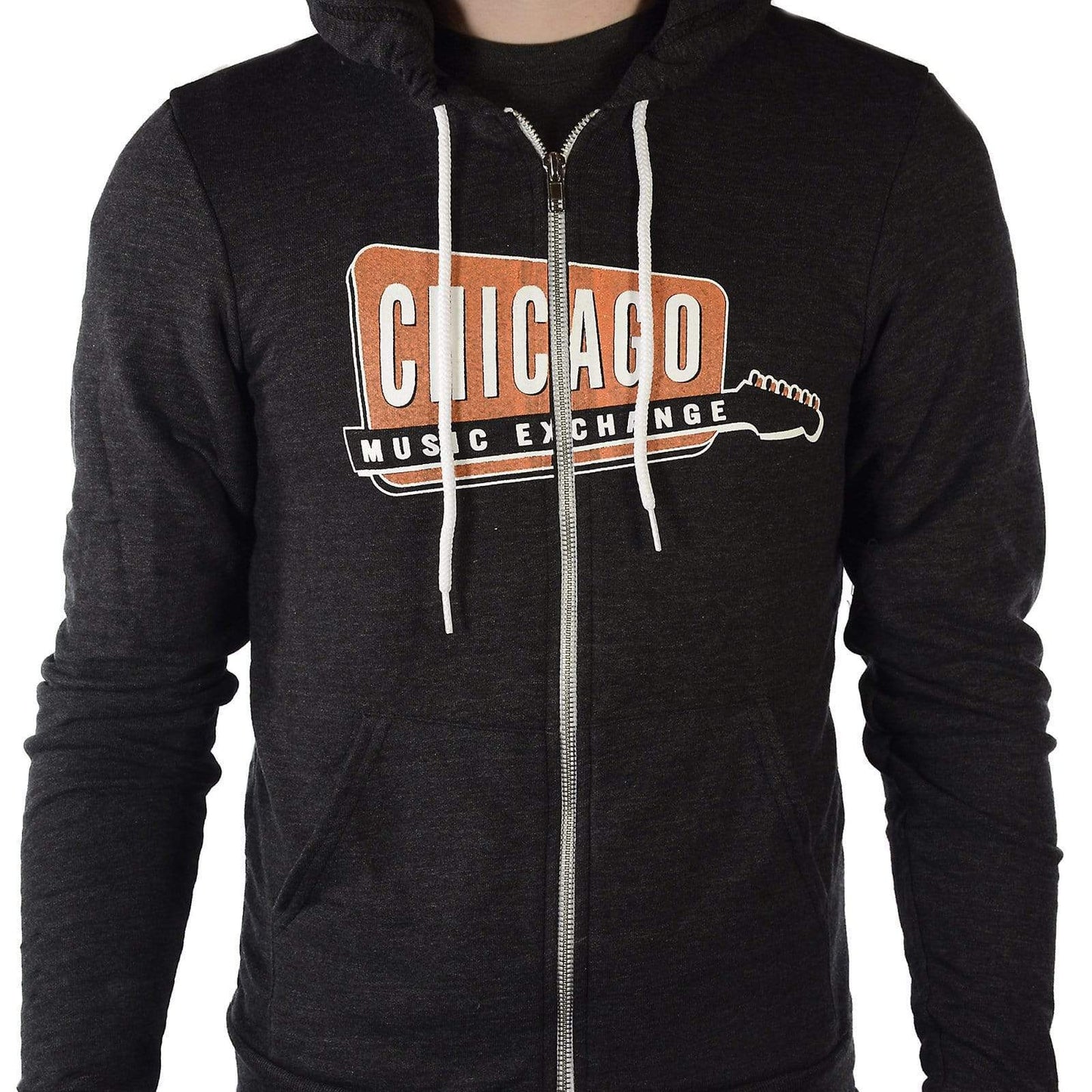 Chicago Music Exchange Zip-Up Hoodie Tri-Black - XS Accessories / Merchandise