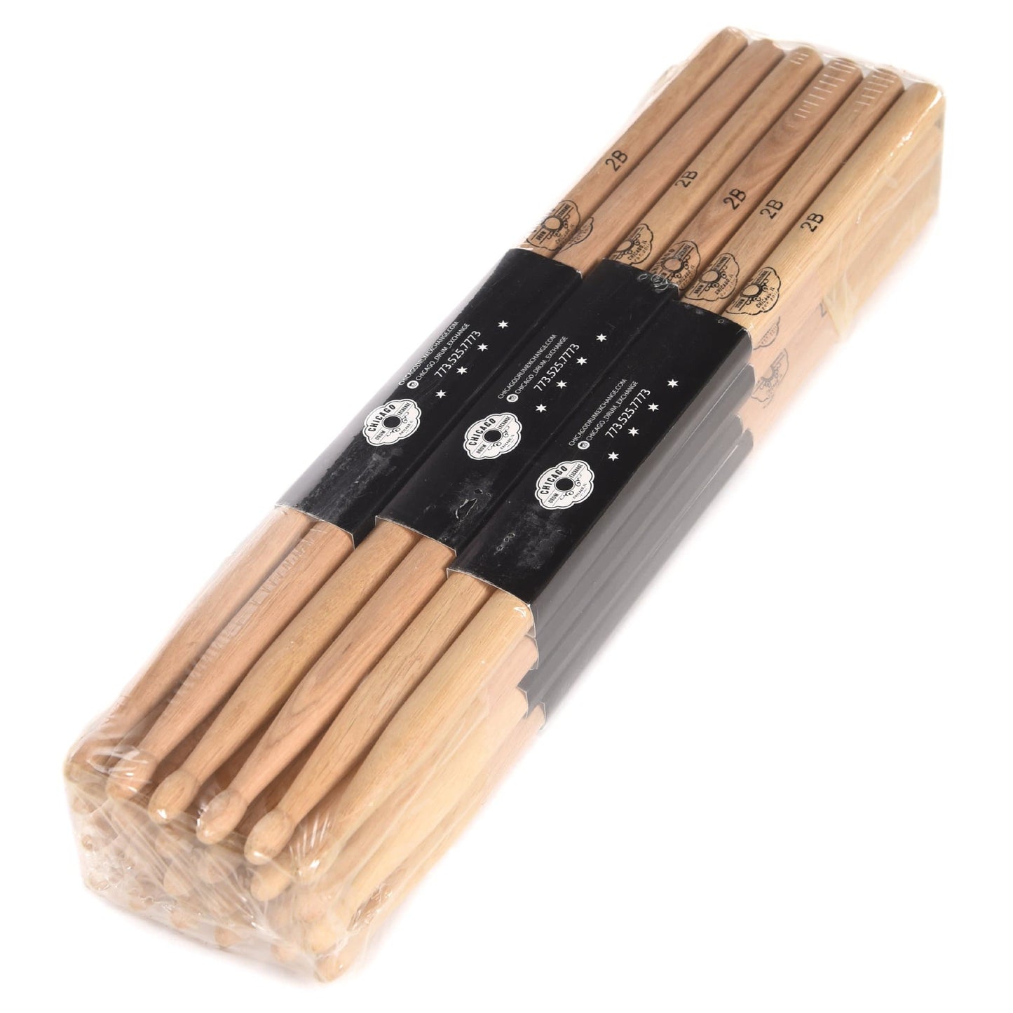 CDE 2B Wood Tip Custom Selected Hickory Drum Sticks (12 Pair Bundle) Drums and Percussion / Parts and Accessories / Drum Sticks and Mallets