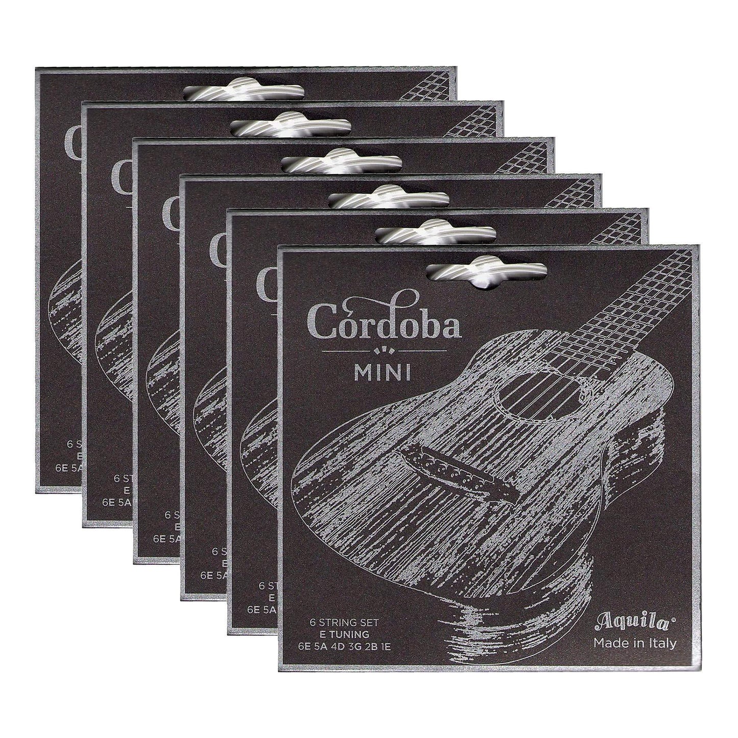 Cordoba Mini String Set 31-48 E Tuning 6 Pack Bundle Accessories / Strings / Guitar Strings