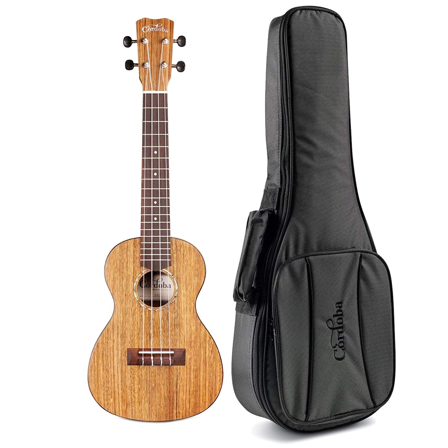 Cordoba 23C Concert Ukulele Solid Ovangkol Top Bundle W/Gig Bag Folk Instruments / Ukuleles