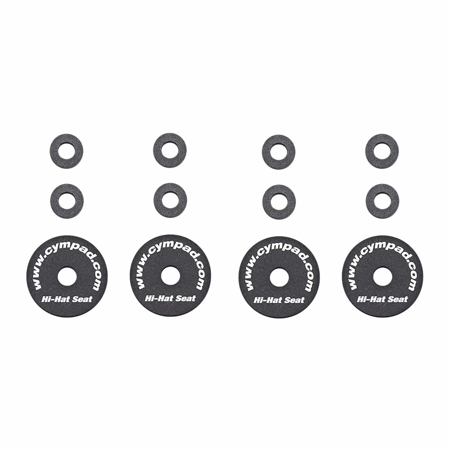 Cympad Optimizer 3-Piece Hi-Hat Felt Set (4 Pack Bundle) Drums and Percussion / Parts and Accessories / Drum Parts