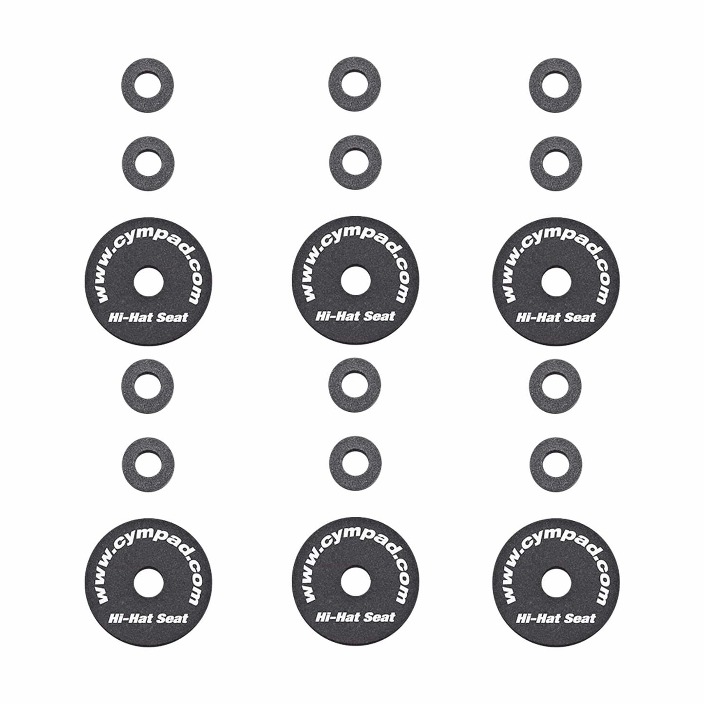 Cympad Optimizer 3-Piece Hi-Hat Felt Set (6 Pack Bundle) Drums and Percussion / Parts and Accessories / Drum Parts