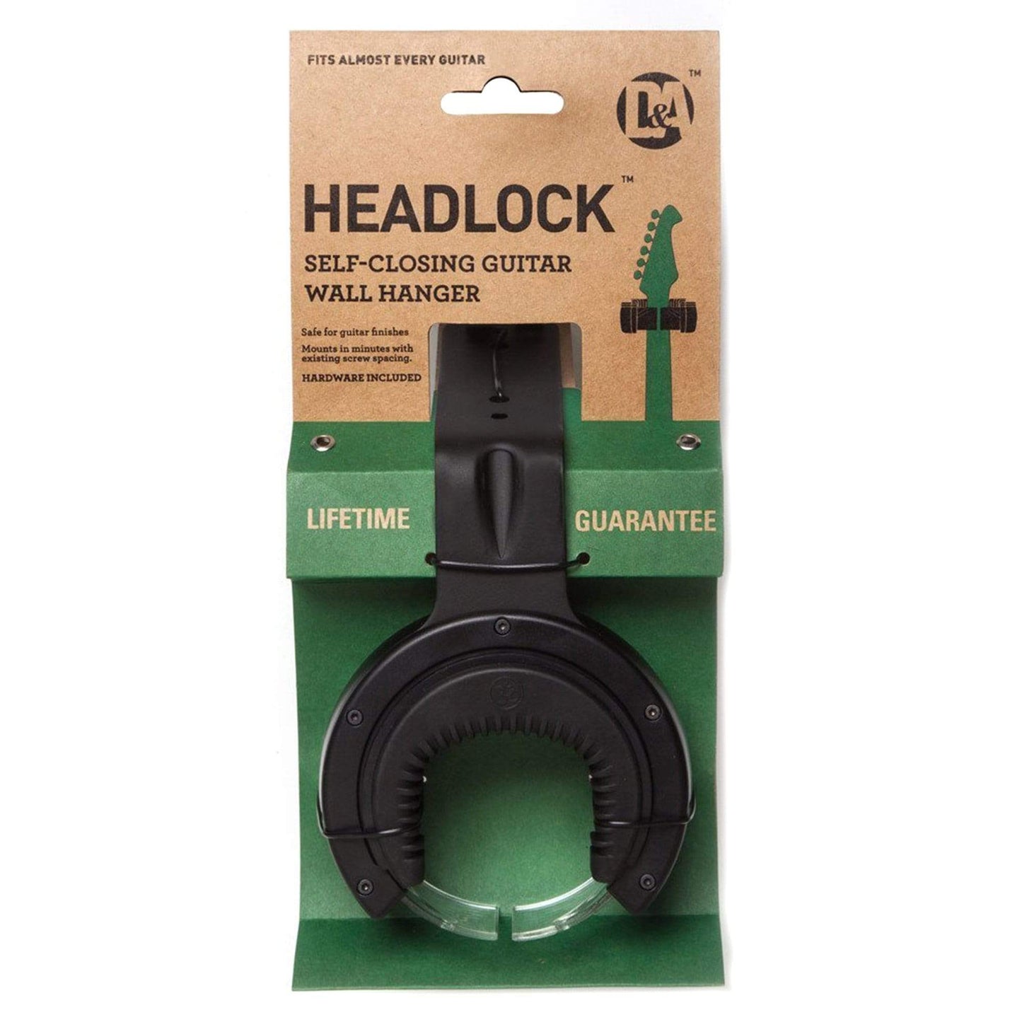 D&A Headlock Guitar Wall Hanger Black Accessories / Stands