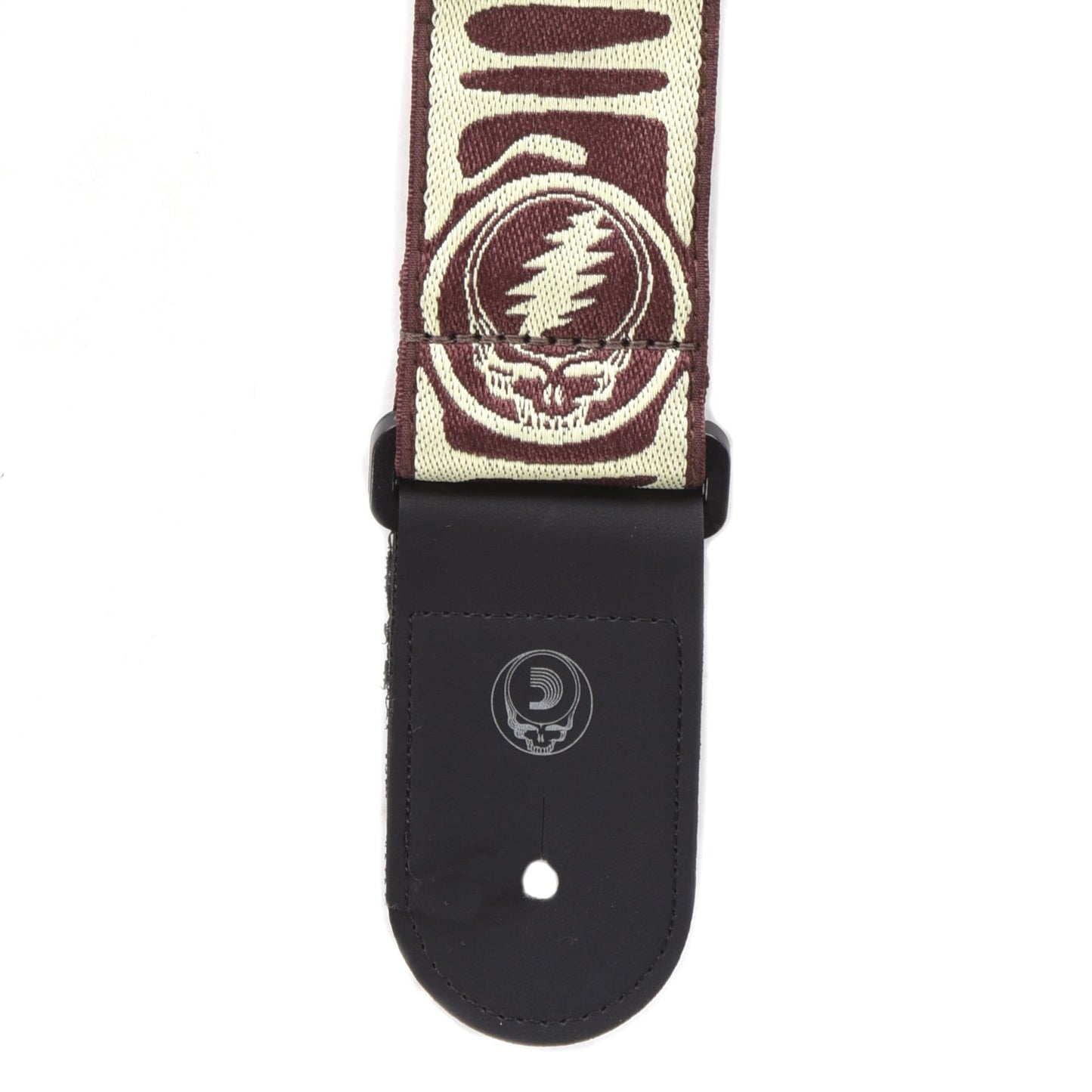 D'Addario 50mm Grateful Dead Woven Steal Your Face Strap Tan/Brown Accessories / Straps