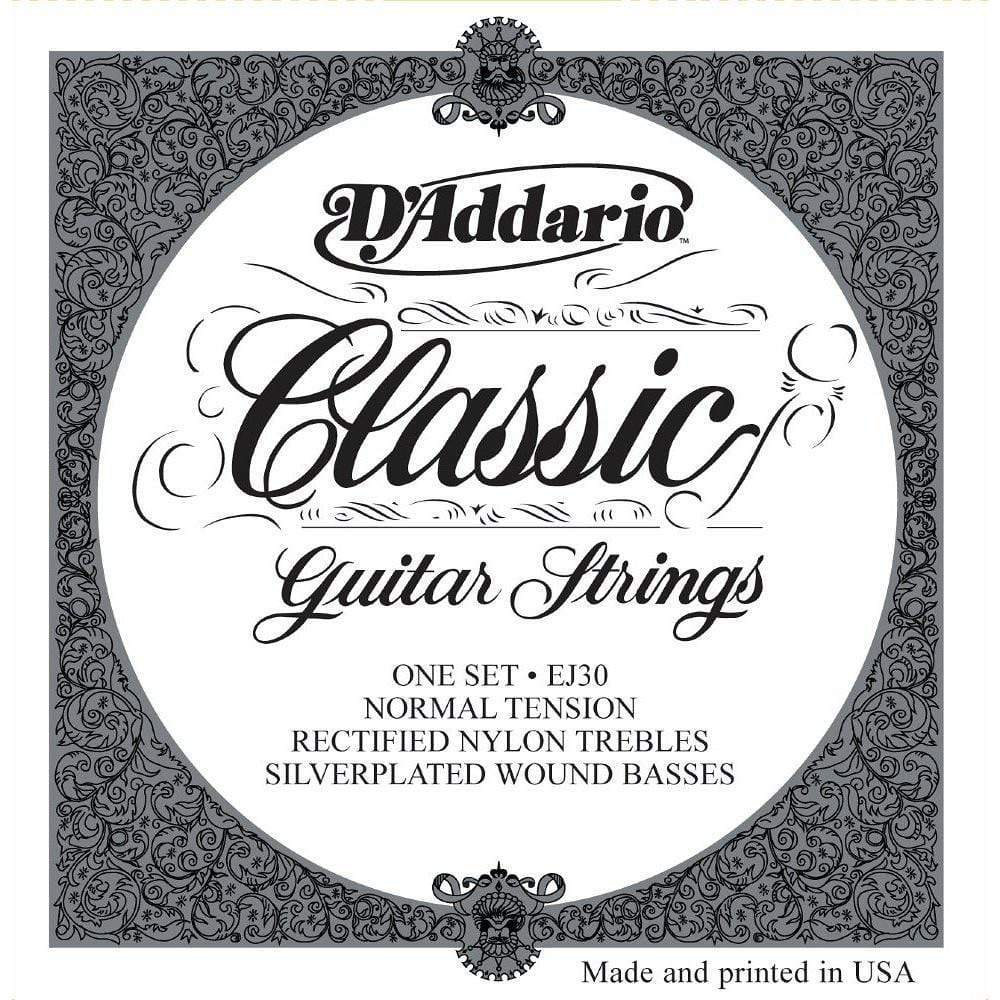 D\'Addario EJ30 Classic Rectified Nylon Silver Wound Strings Accessories / Strings / Guitar Strings