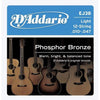 D'Addario EJ38 12-String Phosphor Bronze Light Acoustic Guitar Strings 10-47/27 Accessories / Strings / Guitar Strings