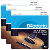 D'Addario EJ40 Silk & Steel Folk 11-47 (3 Pack Bundle) Accessories / Strings / Guitar Strings