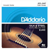 D'Addario EJ40 Silk & Steel Folk 11-47 (6 Pack Bundle) Accessories / Strings / Guitar Strings