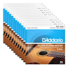D'Addario EJ83L Gypsy Jazz Silver Wound Ball End Light 10-44 12 Pack Bundle Accessories / Strings / Guitar Strings