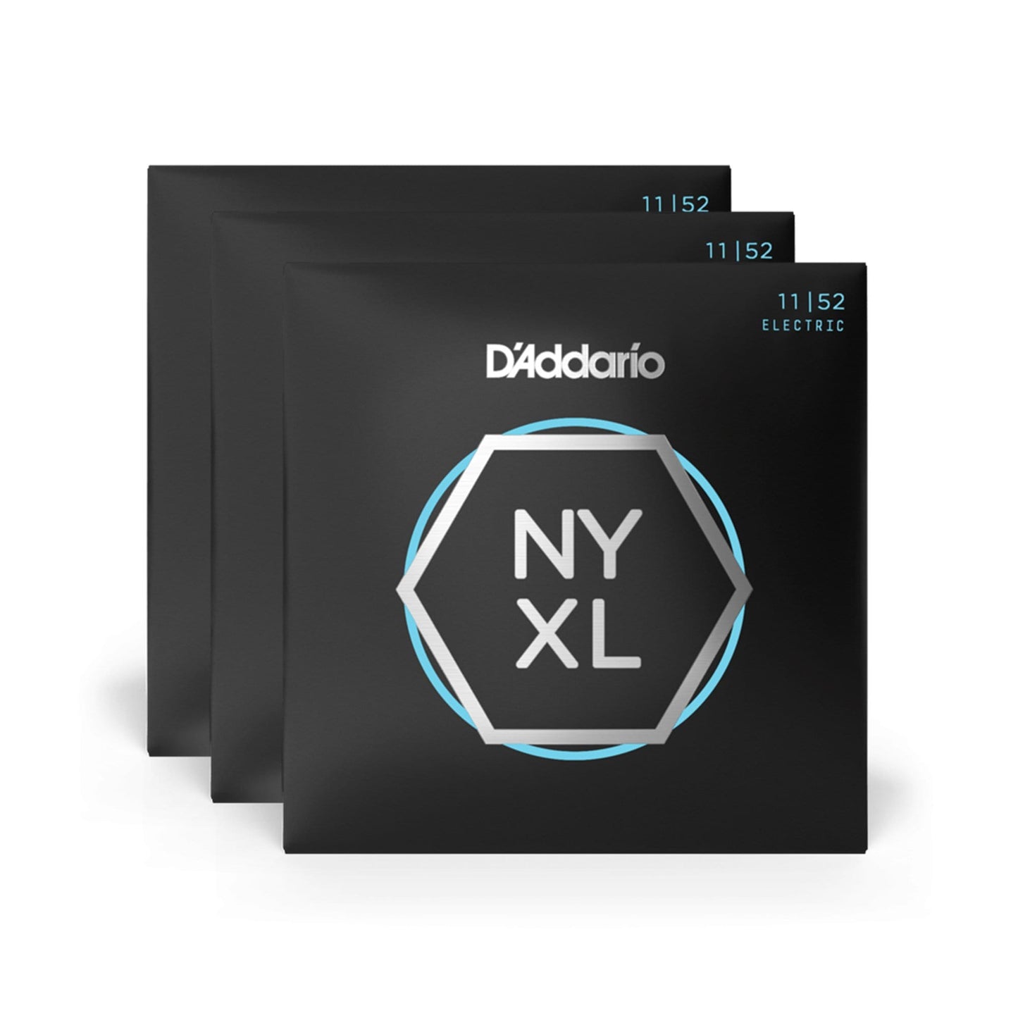 D'Addario NYXL Electric Guitar Strings Medium/Heavy 11-52 3 Pack Bundle Accessories / Strings / Guitar Strings