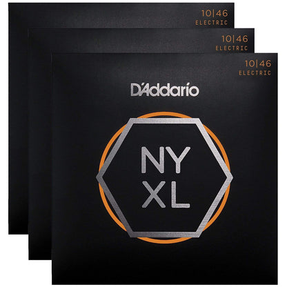 D'Addario NYXL Electric Guitar Strings Regular Light 10-46 (3 Pack Bundle) Accessories / Strings / Guitar Strings