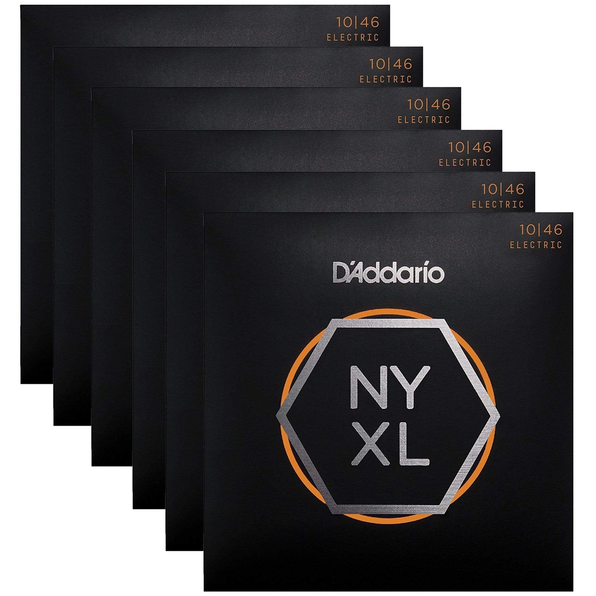 D'Addario NYXL Electric Guitar Strings Regular Light 10-46 (6 Pack Bundle) Accessories / Strings / Guitar Strings