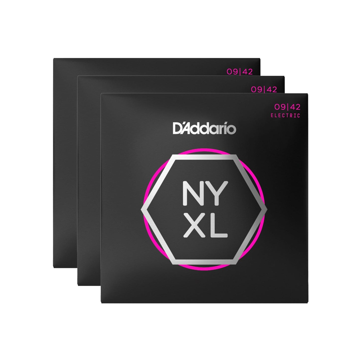 D'Addario NYXL Electric Guitar Strings Super Light 9-42 3 Pack Bundle Accessories / Strings / Guitar Strings