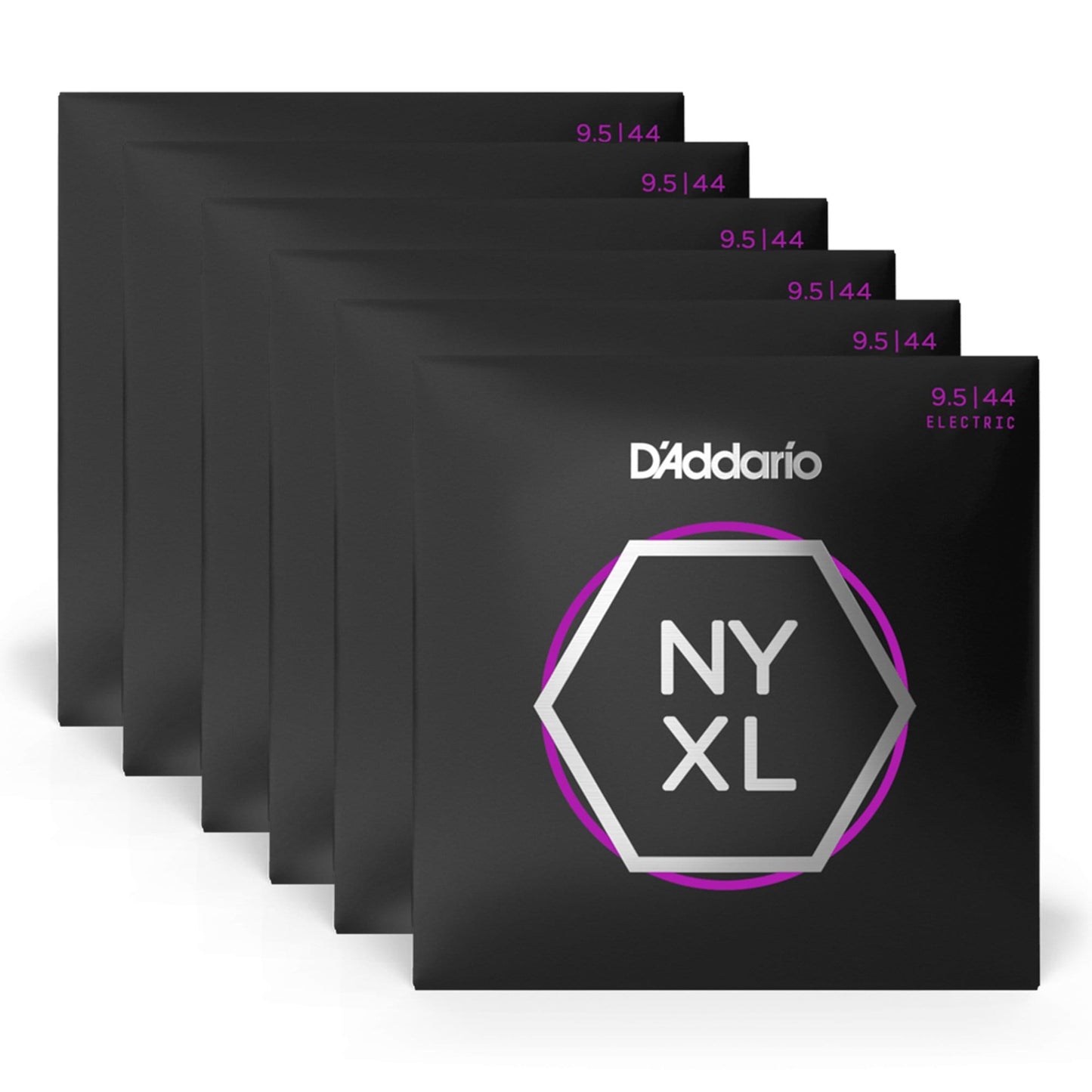 D'Addario NYXL Electric Guitar Strings Super Lite PL 9.5-44 6 Pack Bundle Accessories / Strings / Guitar Strings