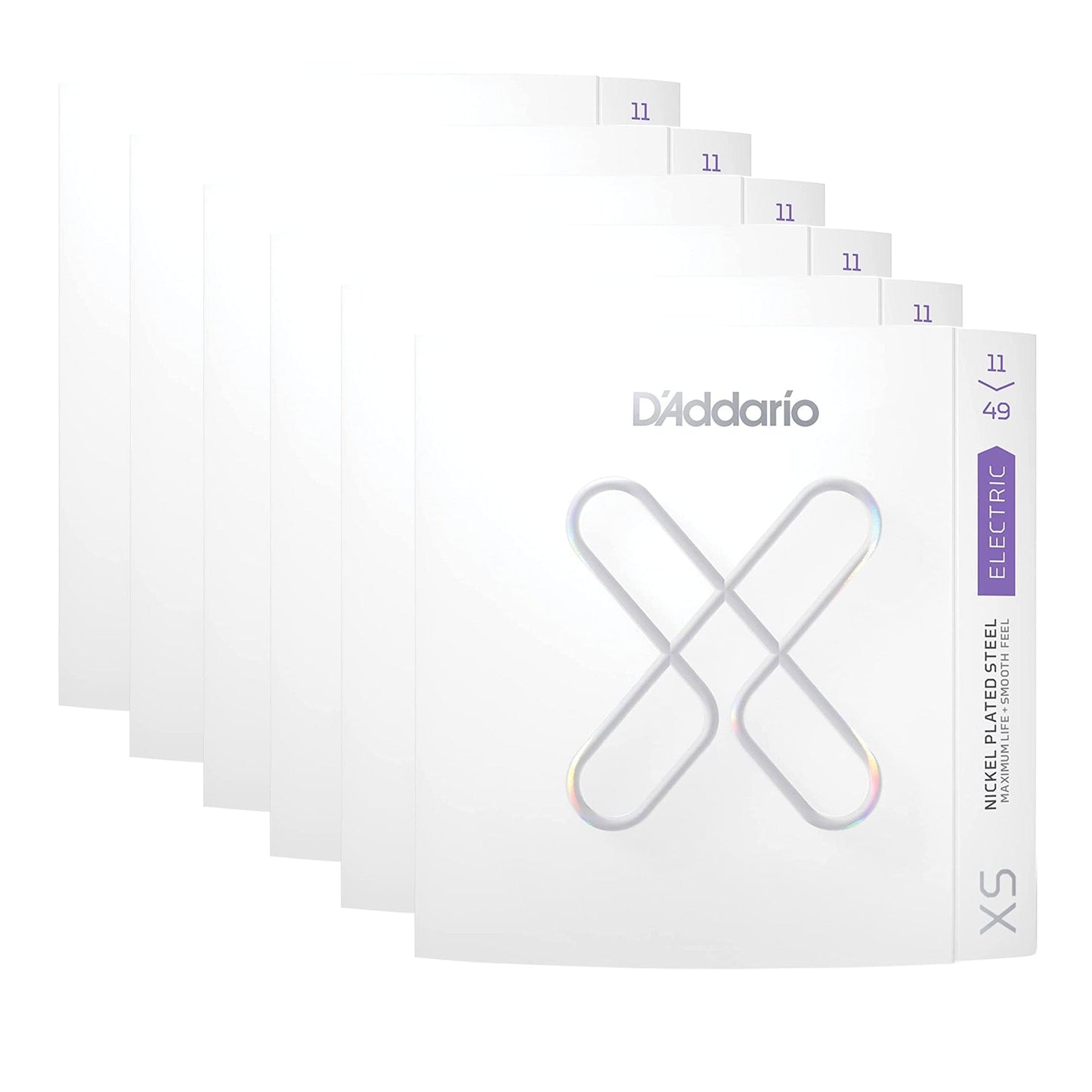 D'Addario XS Coated Electric Nickel Wound 11-49 Medium 6 Pack Bundle Accessories / Strings / Guitar Strings