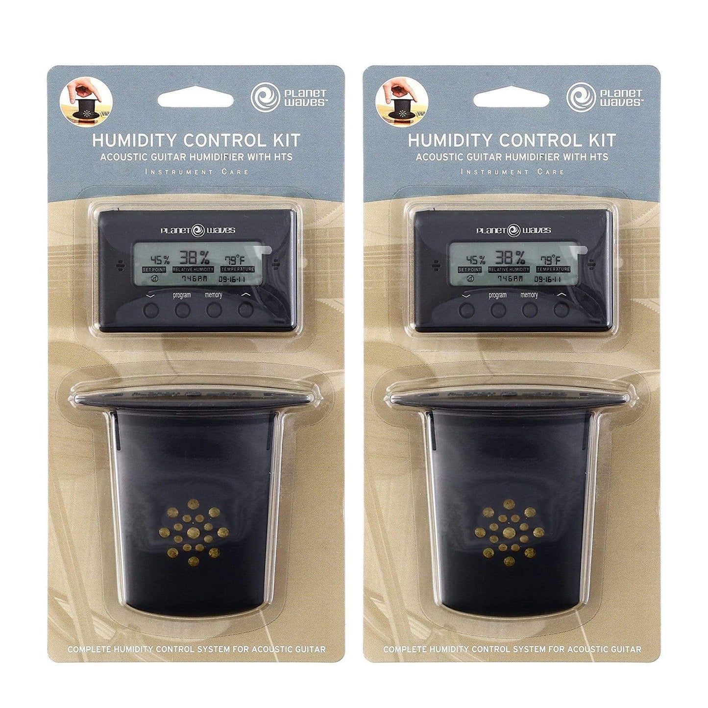 D'Addario Acoustic Guitar Humidifier w/HTS (2 Pack Bundle) Accessories / Tools