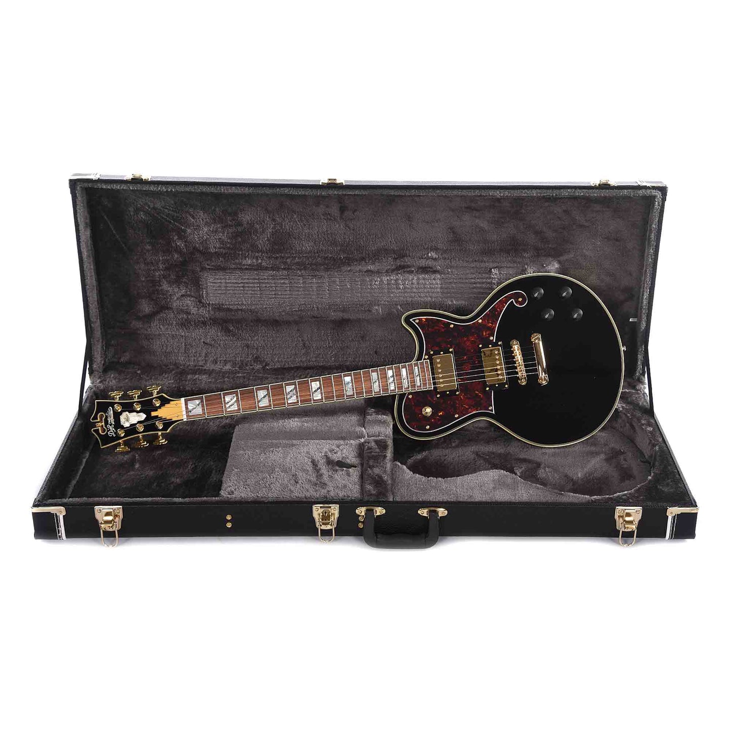 D'Angelico Deluxe Atlantic Black w/Seymour Duncan '59s Electric Guitars / Solid Body