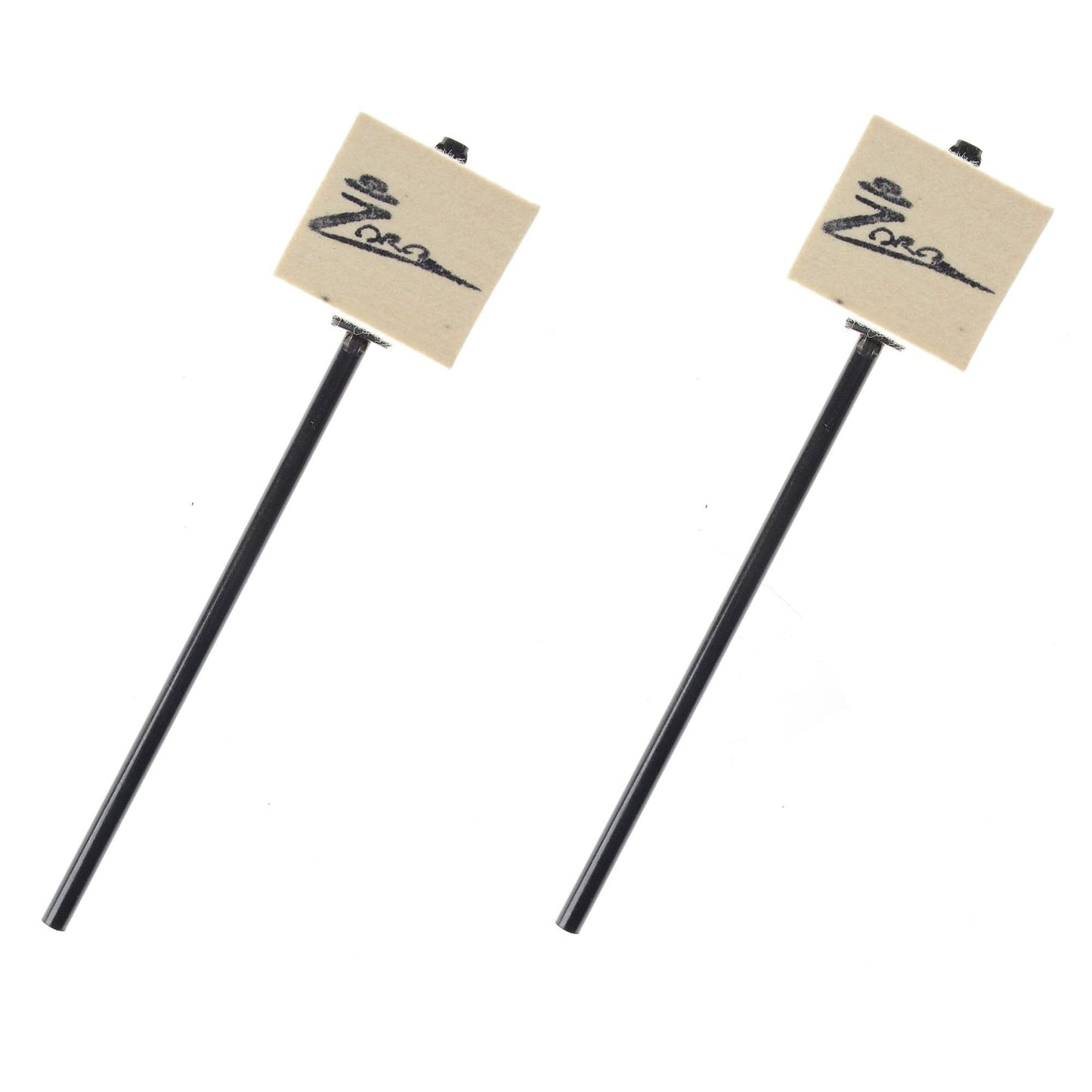 Danmar Zoro White Felt Square Bass Drum Beater (2 Pack Bundle) Drums and Percussion / Parts and Accessories / Drum Parts