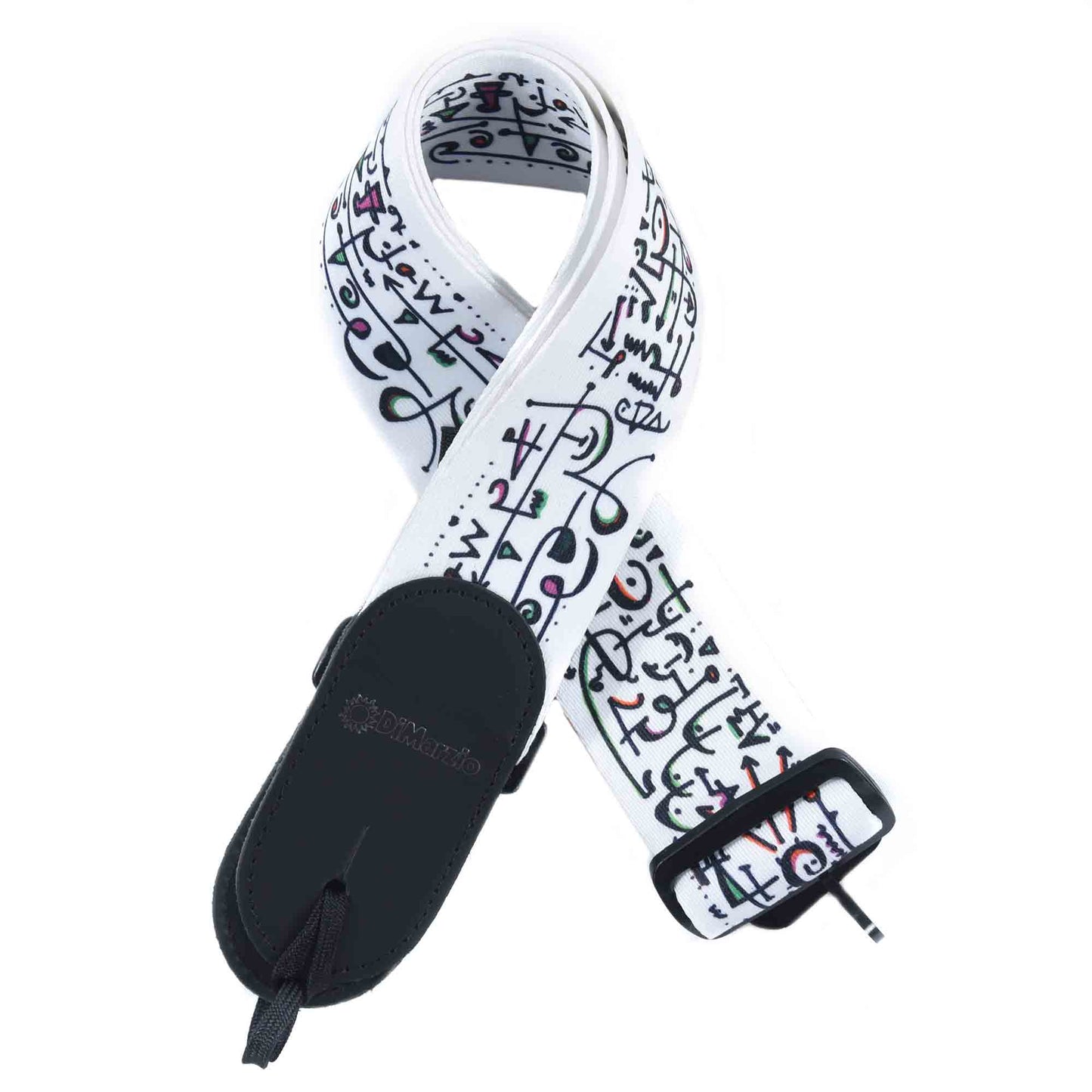 DiMarzio Steve Vai Art Print White 2" Guitar Strap Accessories / Straps