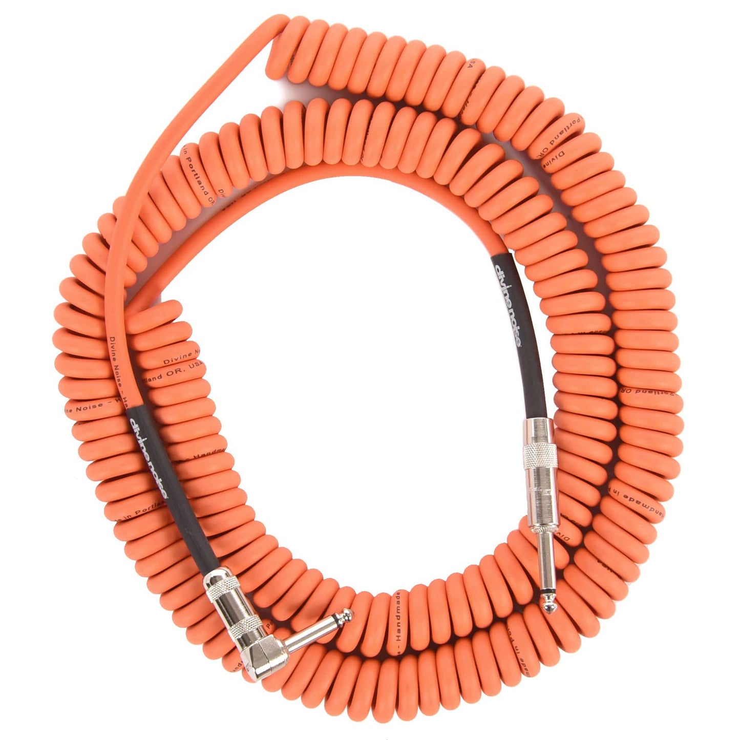 Divine Noise Curly Cable Orange 30' Straight/Right Angle Accessories / Cables
