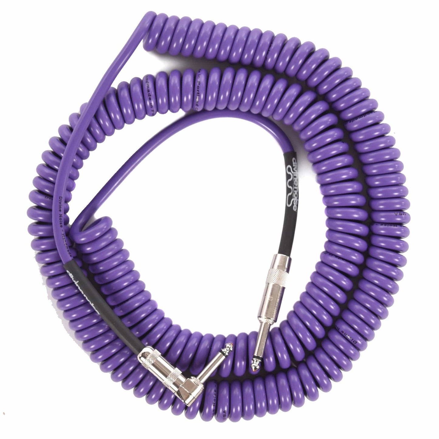 Divine Noise Curly Cable Purple 30' Straight/Right Angle Accessories / Cables