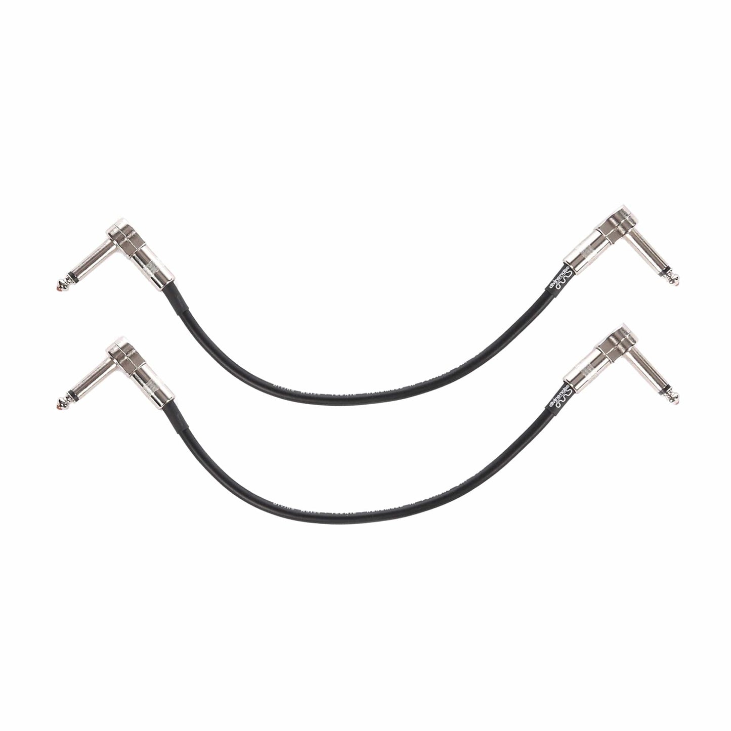 Divine Noise Teenie Patch Cable Black 10" VLP Angle-VLP Angle 2 Pack Bundle Accessories / Cables
