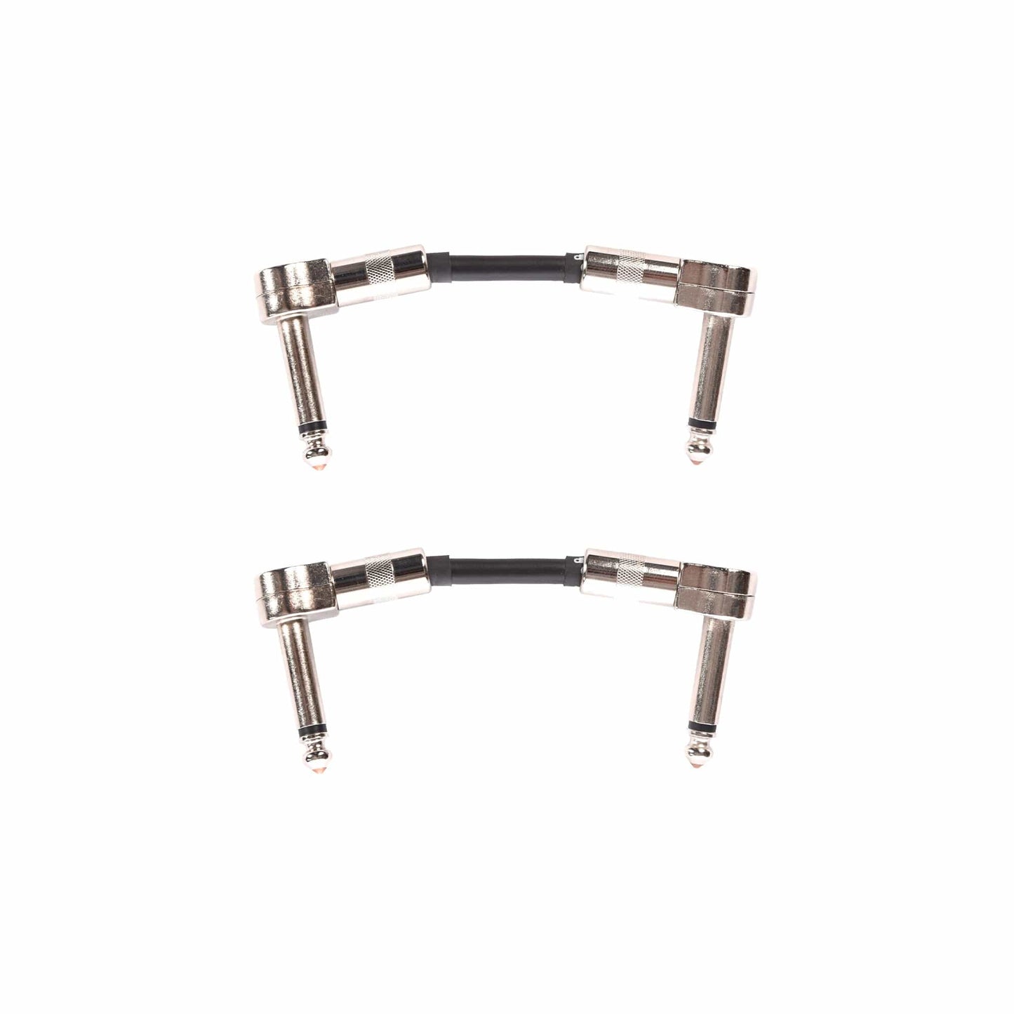 Divine Noise Teenie Patch Cable Black 3" VLP Angle-VLP Angle 2 Pack Bundle Accessories / Cables