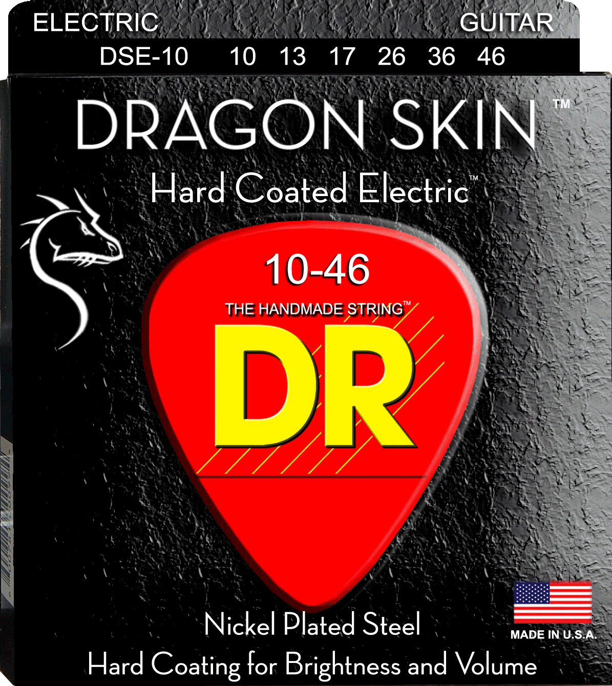 DR Strings Dragon Skin K3 Electric 10-46 Accessories / Strings / Guitar Strings