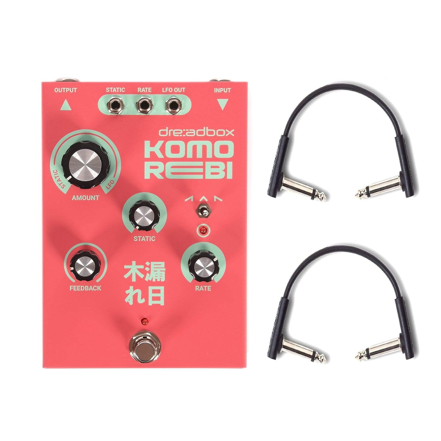 Dreadbox Komorebi Analog Chorus/Flanger Pedal w/RockBoard Flat Patch Cables Bundle Effects and Pedals / Chorus and Vibrato