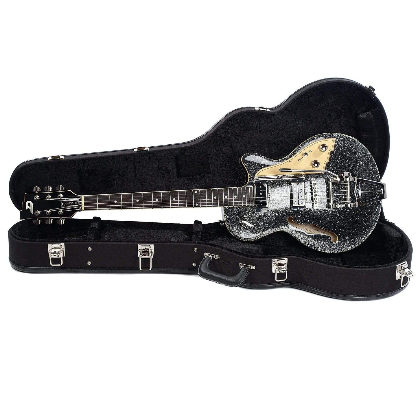 Duesenberg Starplayer TV Black Sparkle Electric Guitars / Semi-Hollow