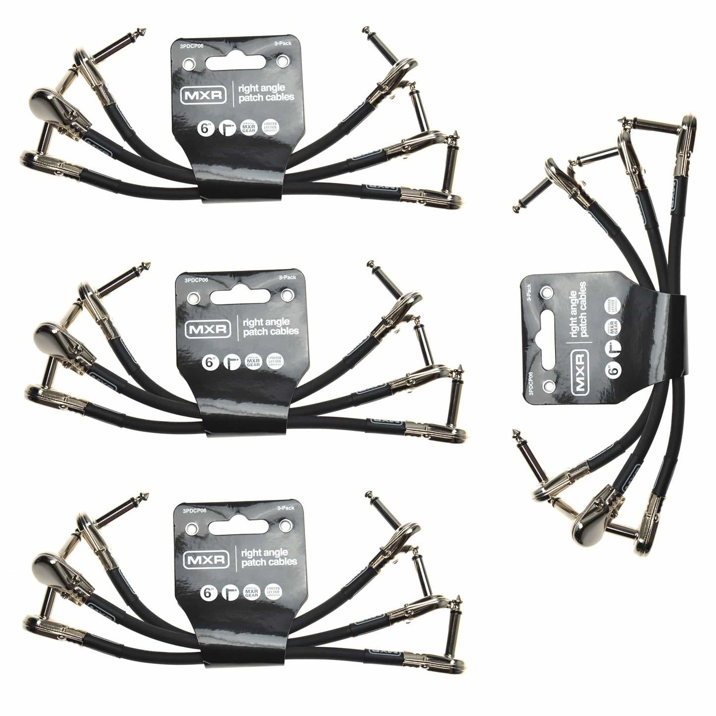 Dunlop Instrument Patch Cable 6 Inch 12 Pack Bundle Accessories / Cables