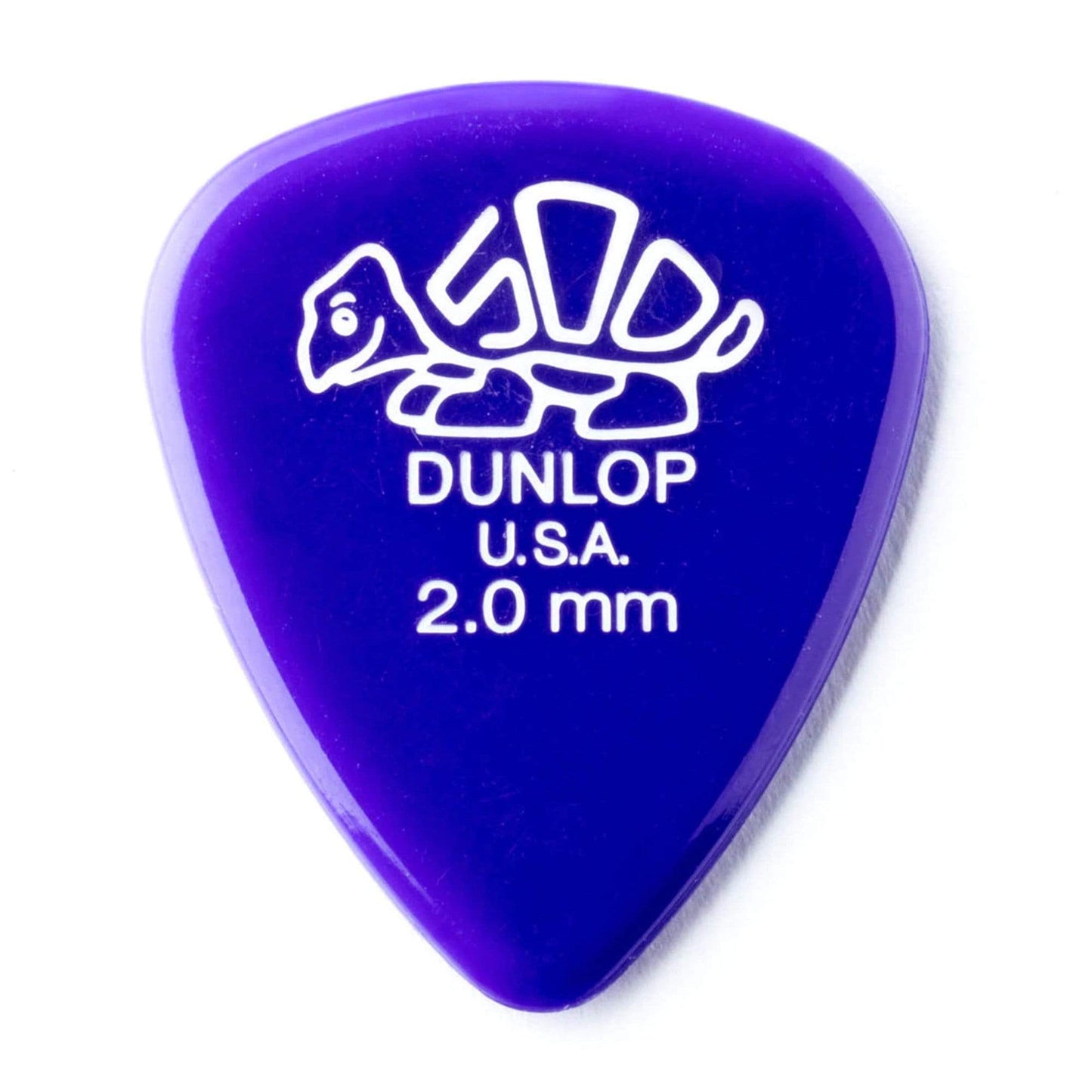 Dunlop Delrin 500 Guitar Picks 2.00mm Purple Player Pack 2 Pack (24) Bundle Accessories / Picks