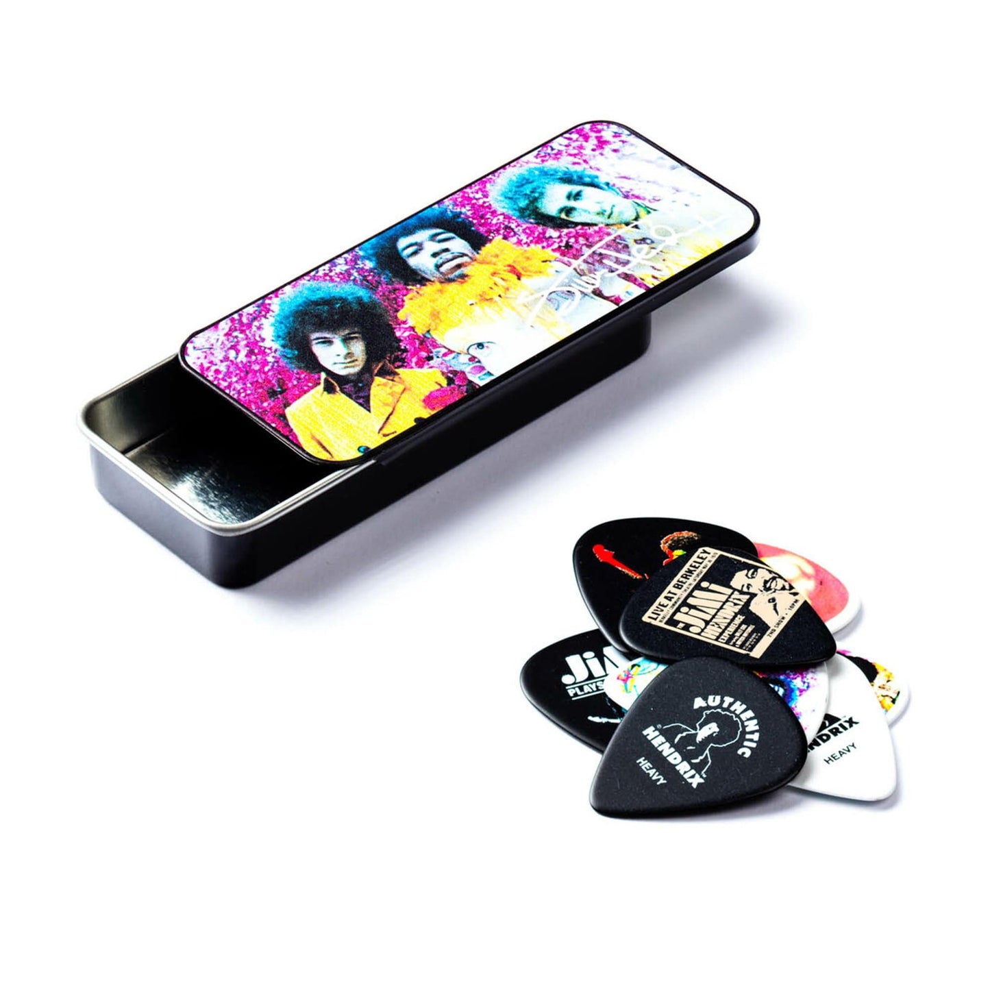 Dunlop Jimi Hendrix Experienced Guitar Pick Tin - Medium Accessories / Picks