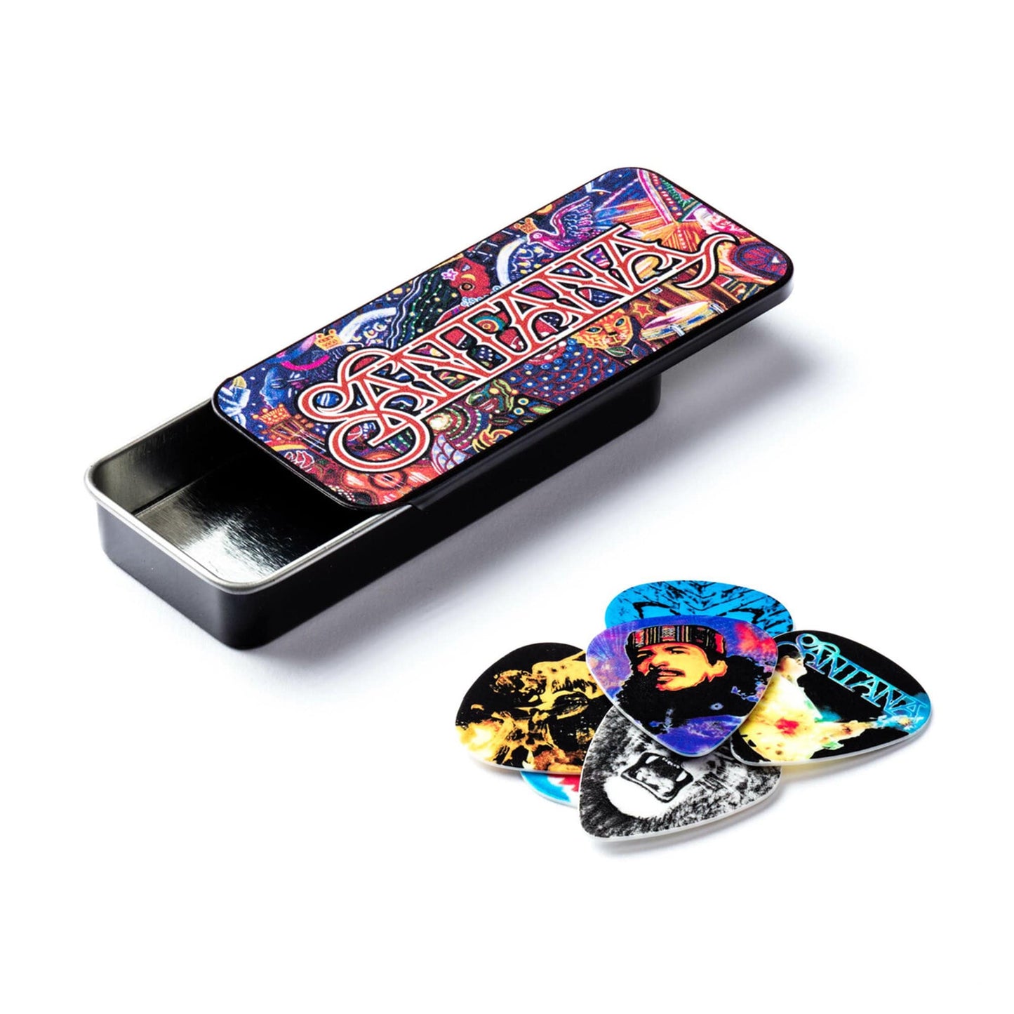 Dunlop Santana Guitar Pick Tin Medium Accessories / Picks