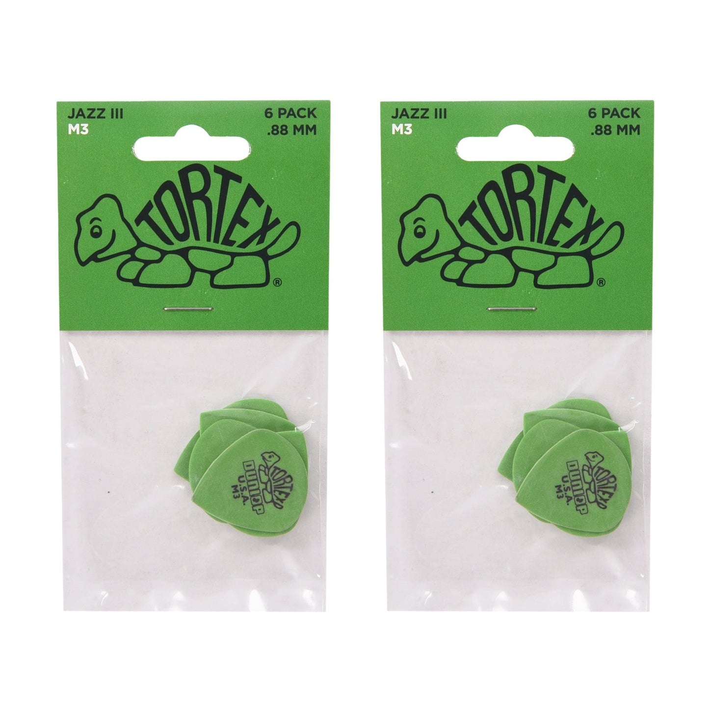 Dunlop Tortex Jazz III .88mm Player's Pack 12 Pack Bundle Accessories / Picks