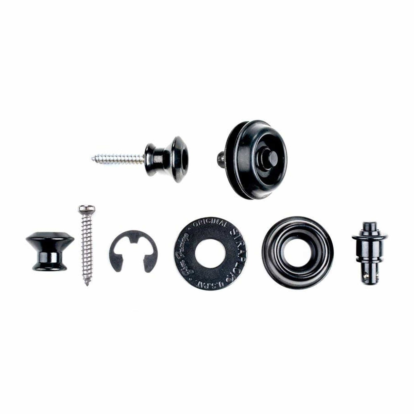 Dunlop Straplok Dual Design Black 2 Pack Bundle Accessories / Straps