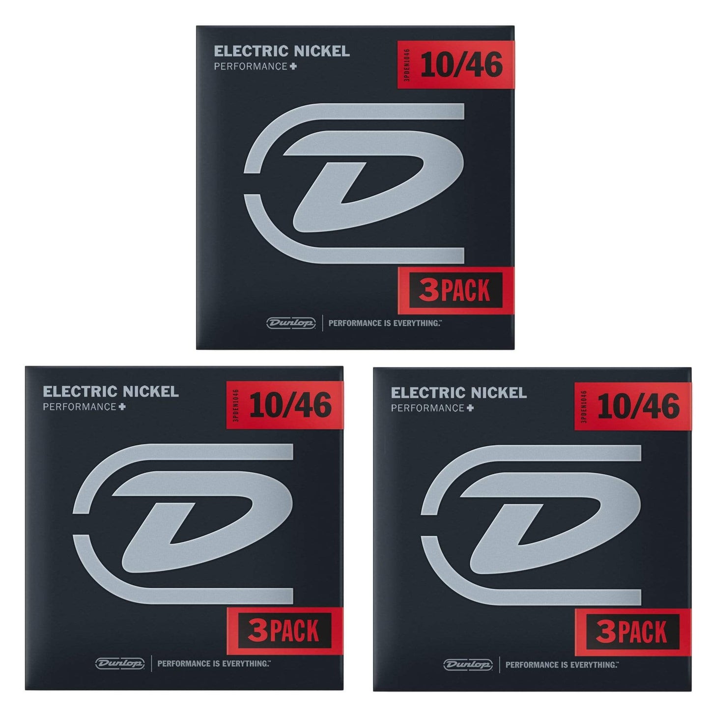 Dunlop Strings Electric Nickel Plated Steel Medium 10-46 9 Pack Bundle Accessories / Strings / Guitar Strings