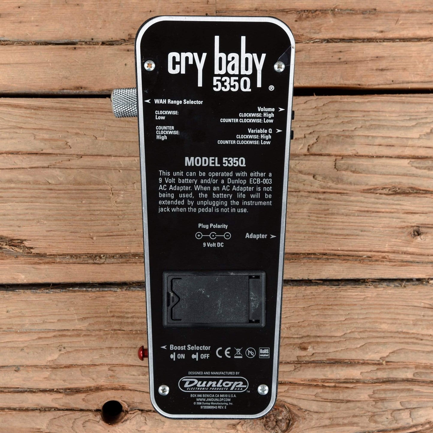 Dunlop 535Q Cry Baby Multi-Wah Effects and Pedals / Wahs and Filters