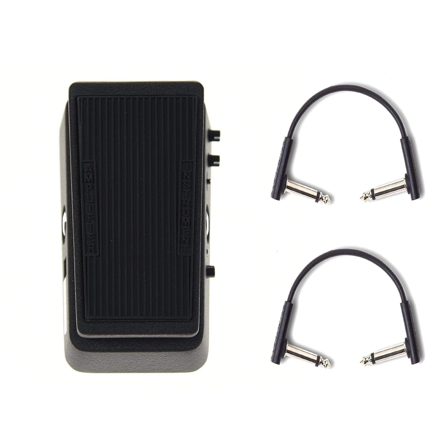 Dunlop 535Q Cry Baby Q Mini Wah w/RockBoard Flat Patch Cables Bundle Effects and Pedals / Wahs and Filters